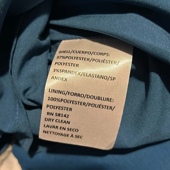 Maggy London Elegant Blue Dress Size 4 - Picture 5 of 5